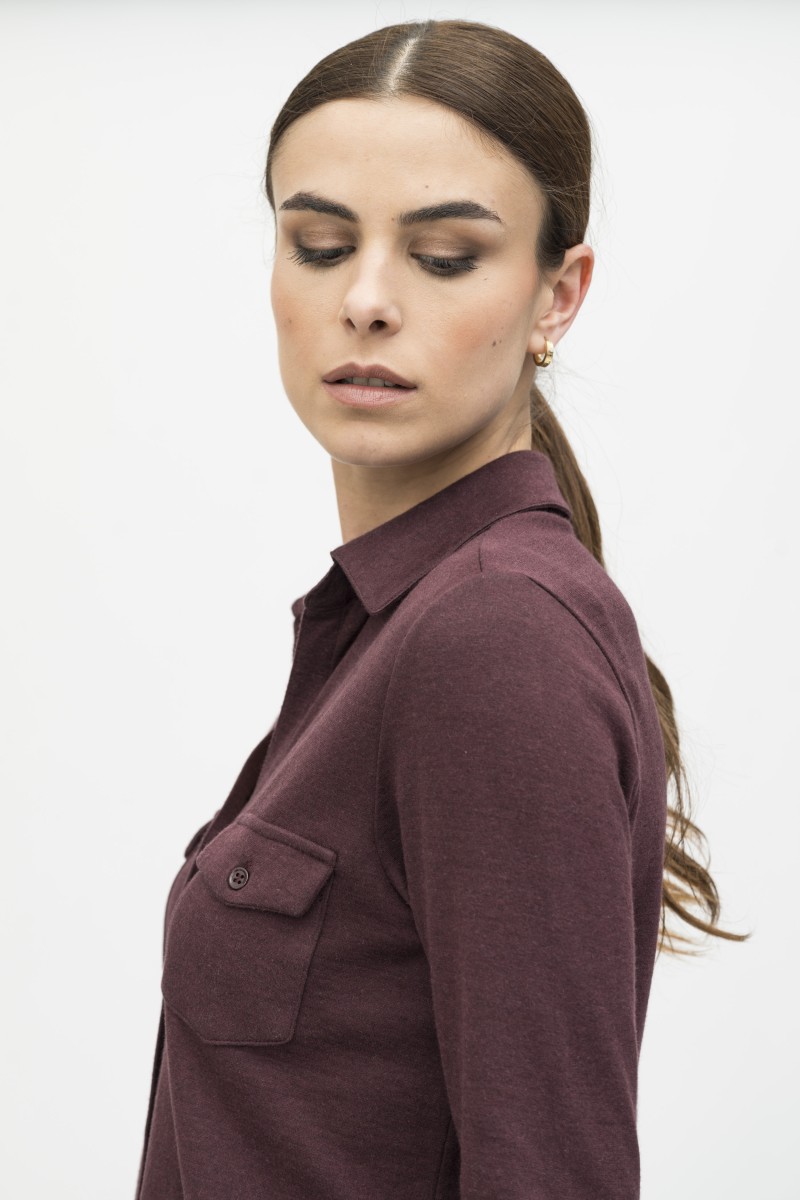 Majestic Filatures | Camicia in cotone e cashmere double