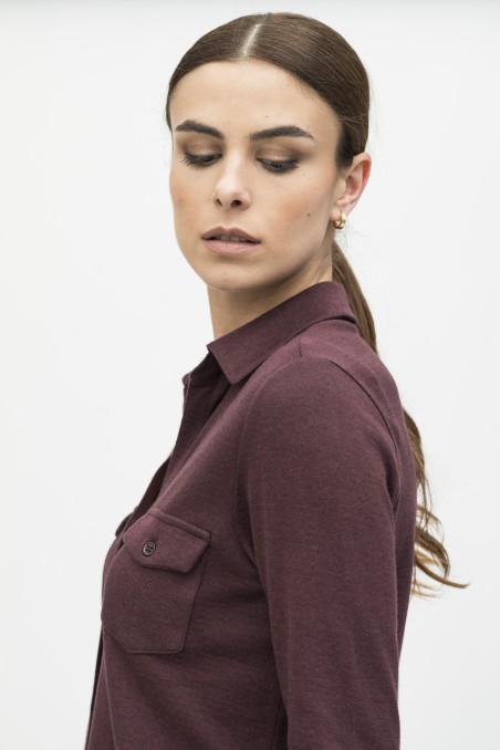 Majestic Filatures | Camicia in cotone e cashmere double