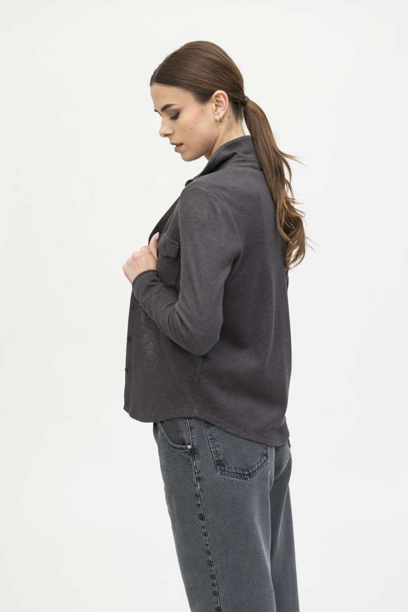 Majestic Filatures | Camicia in cotone e cashmere double
