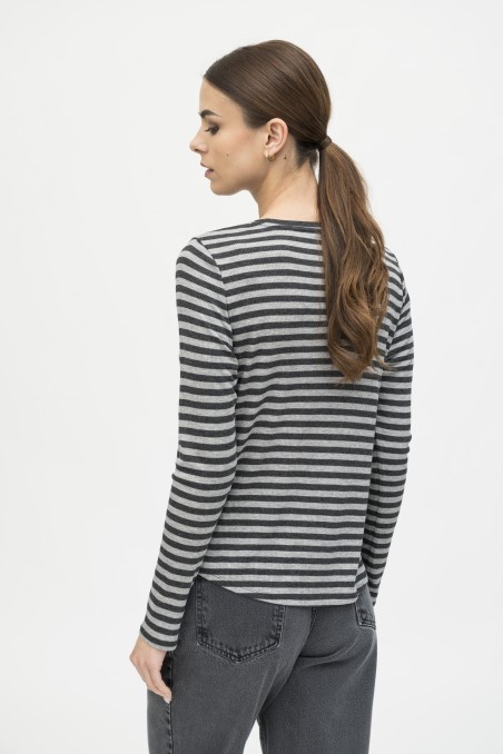 Majestic Filatures | T-shirt rigata in lyocell