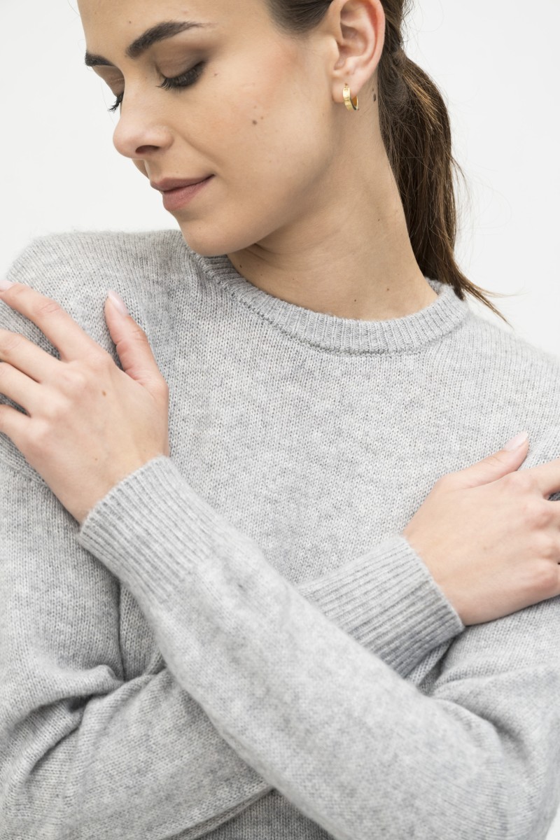 Majestic Filatures | Pullover girocollo in lana e cashmere