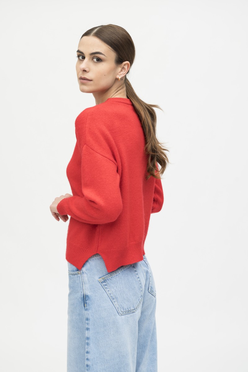 Majestic Filatures | Pullover girocollo in lana e cashmere