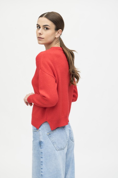 Majestic Filatures | Pullover girocollo in lana e cashmere