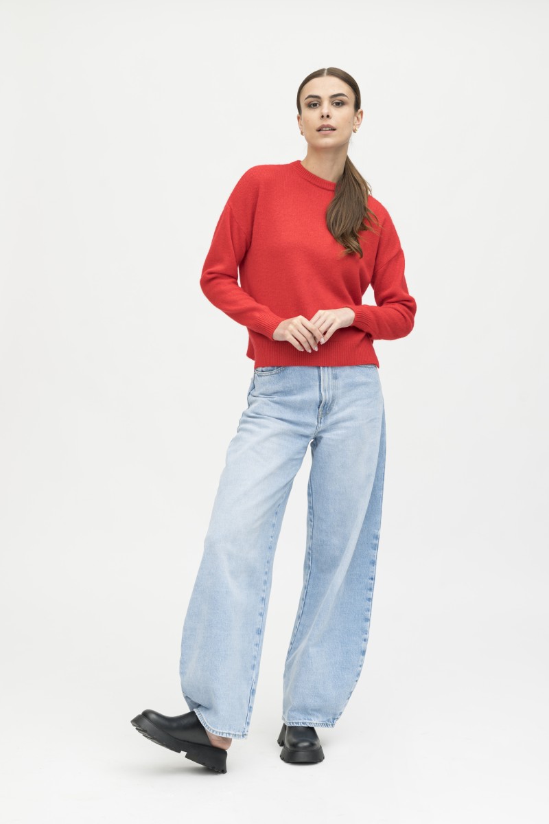 Majestic Filatures | Pullover girocollo in lana e cashmere