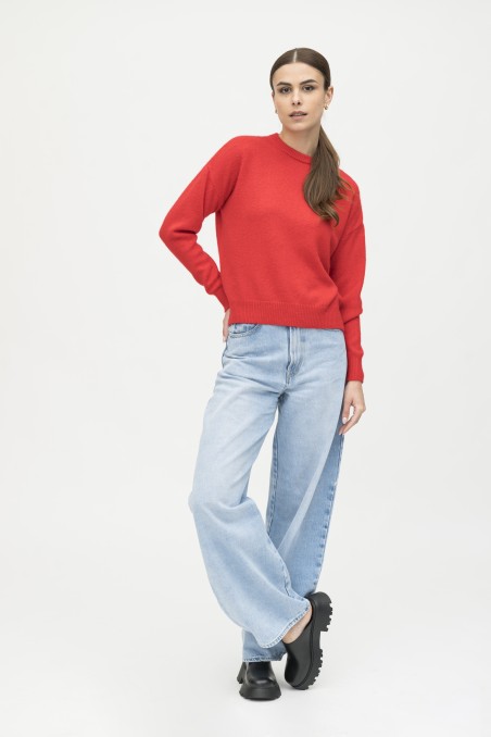 Majestic Filatures | Pullover girocollo in lana e cashmere