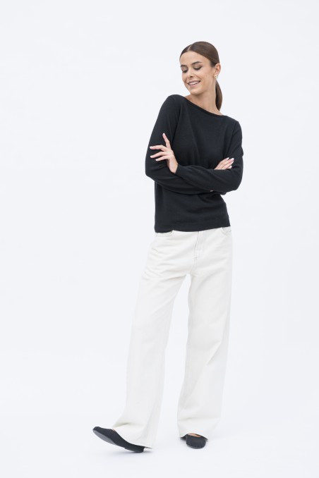 Majestic Filatures | Pullover scollo a barca in 100% cashmere