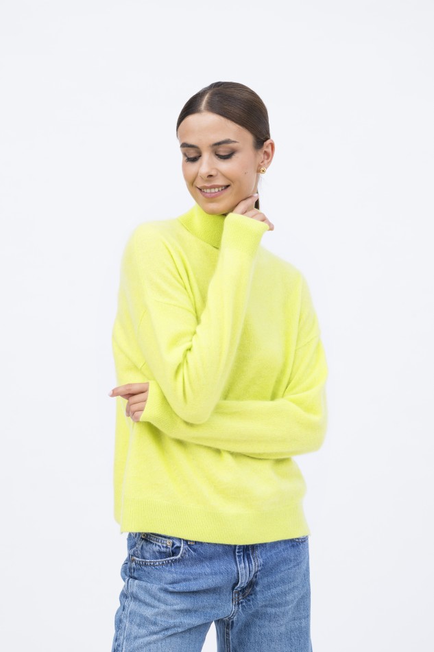 Majestic Filatures | Pullover collo alto a maniche lunghe