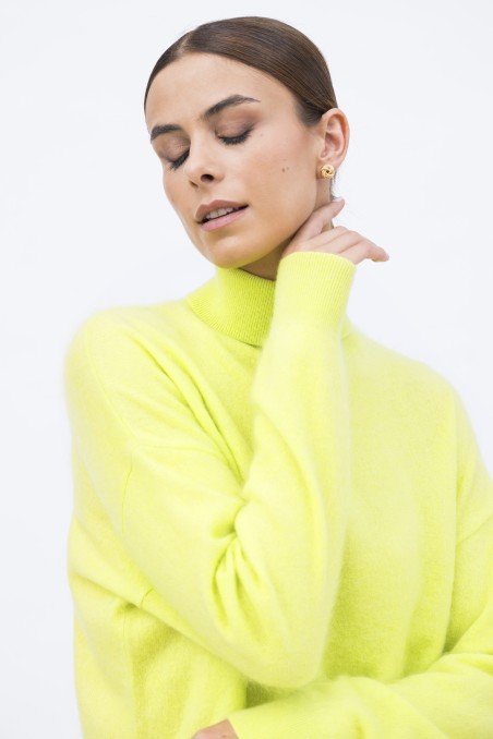 Majestic Filatures | Pullover collo alto a maniche lunghe