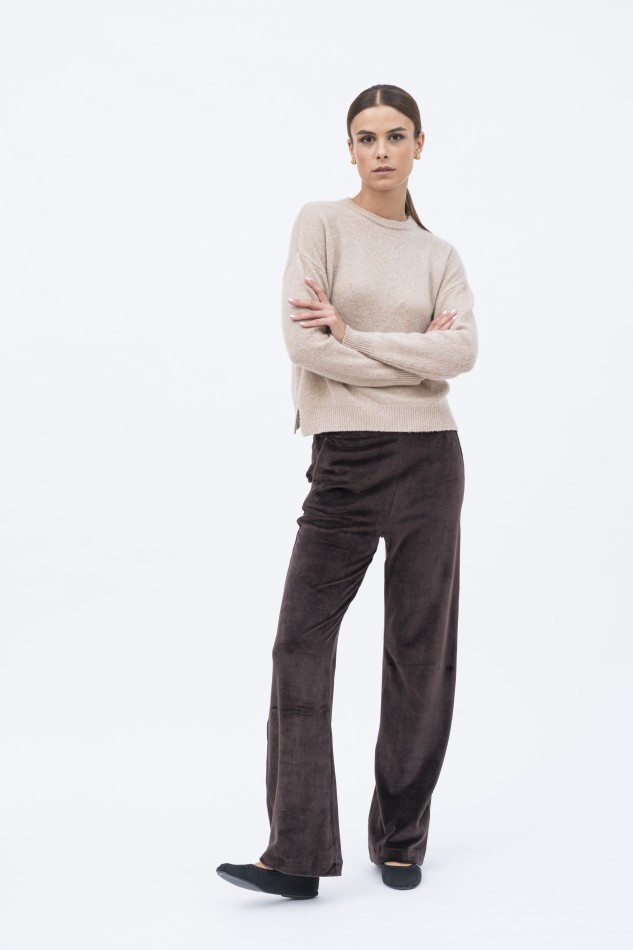 Majestic Filatures | Pullover girocollo in lana e cashmere 2