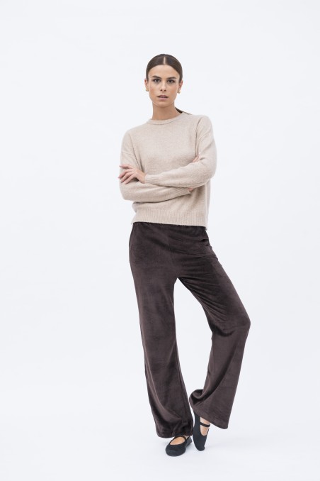 Majestic Filatures | Pullover girocollo in lana e cashmere