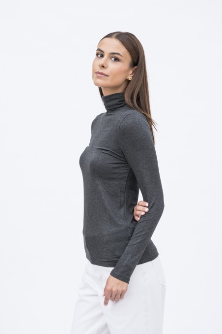 Majestic Filatures | T-shirt dolcevita slim in viscosa