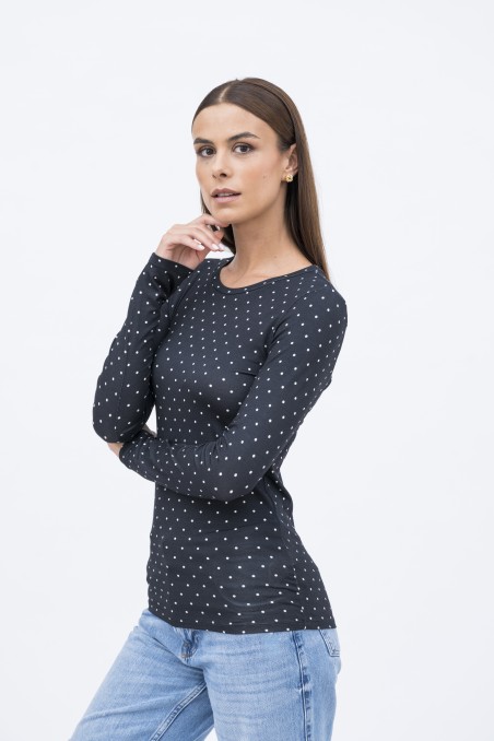 Majestic Filatures | T-shirt girocollo a pois