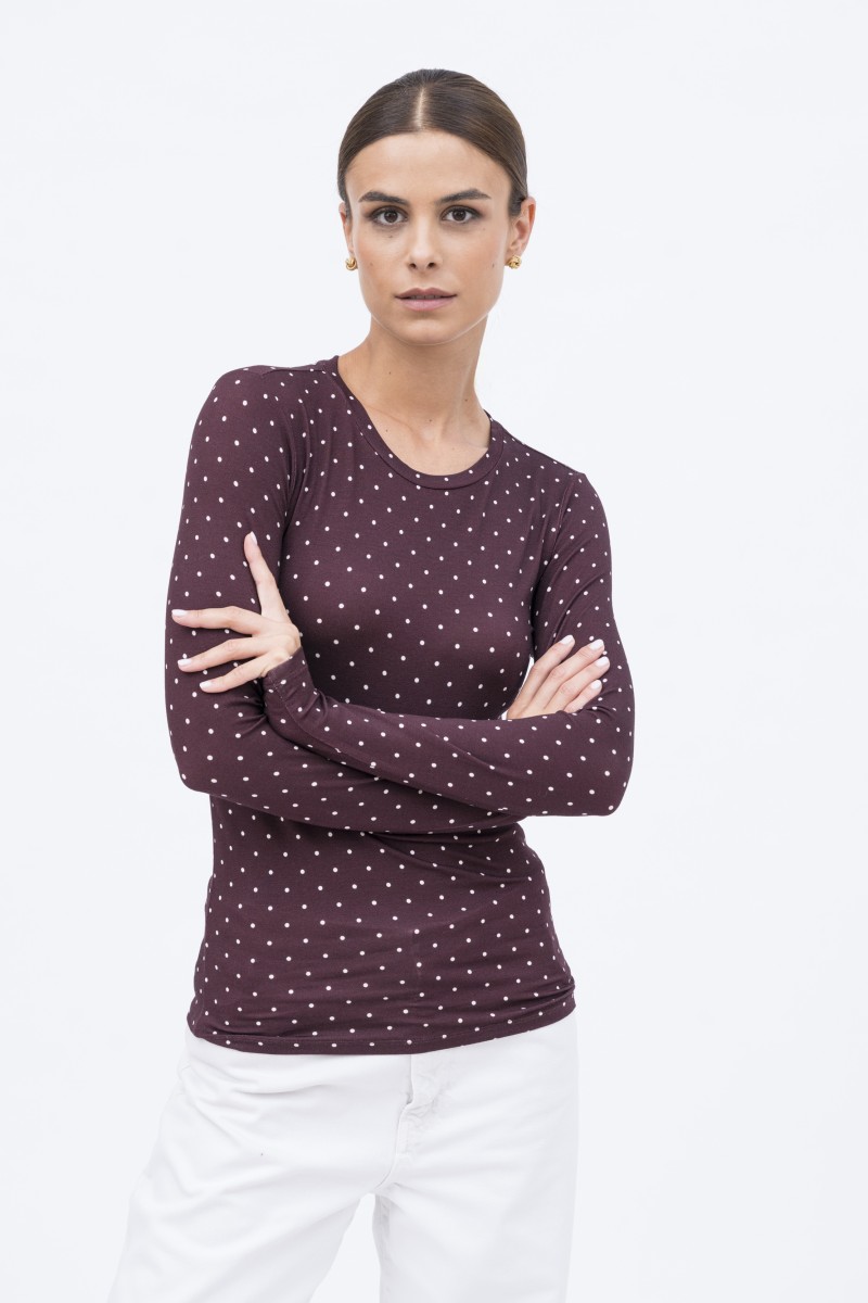 Majestic Filatures | T-shirt girocollo a pois