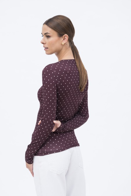 Majestic Filatures | T-shirt girocollo a pois