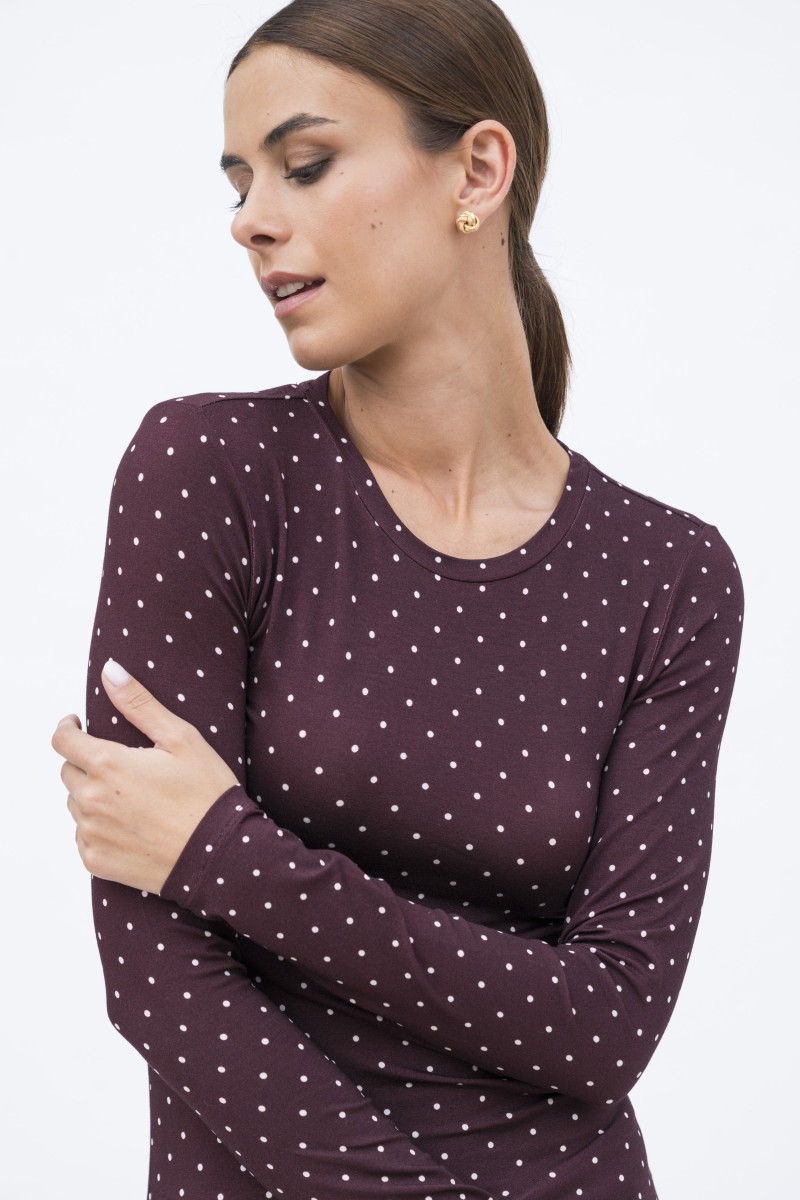 Majestic Filatures | T-shirt girocollo a pois