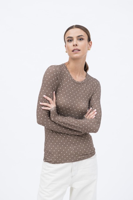 Majestic Filatures | T-shirt girocollo a pois