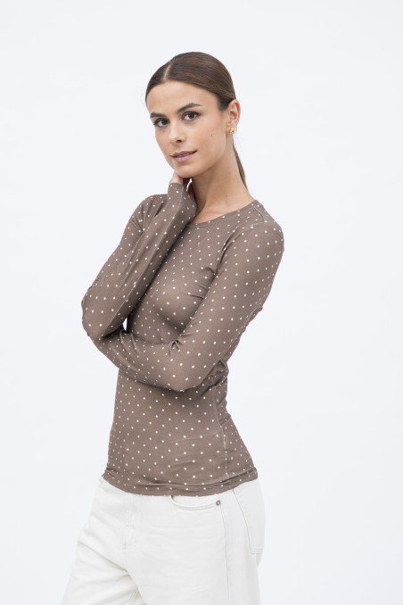 Majestic Filatures | T-shirt girocollo a pois