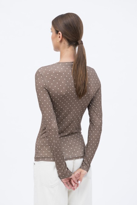 Majestic Filatures | T-shirt girocollo a pois