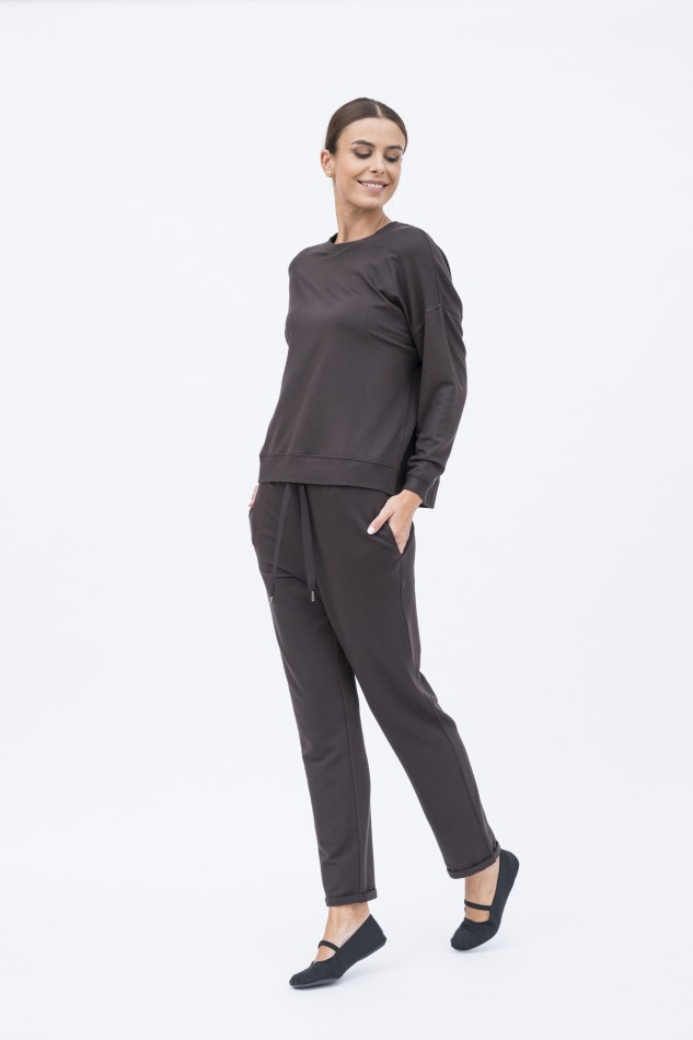 Majestic Filatures | Jogger felpati con coulisse in vita