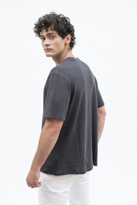 Majestic Filatures | T-shirt girocollo maniche corte in cotone e cashmere double