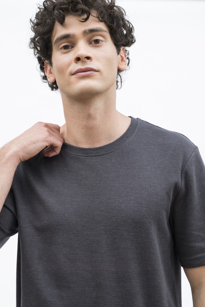 Majestic Filatures | T-shirt girocollo maniche corte in cotone e cashmere double