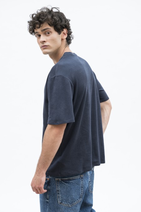 Majestic Filatures | T-shirt girocollo maniche corte in cotone e cashmere double
