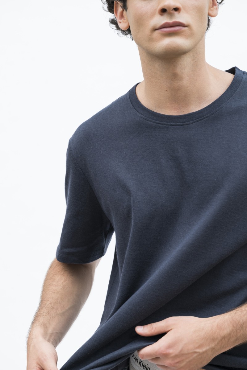 Majestic Filatures | T-shirt girocollo maniche corte in cotone e cashmere double