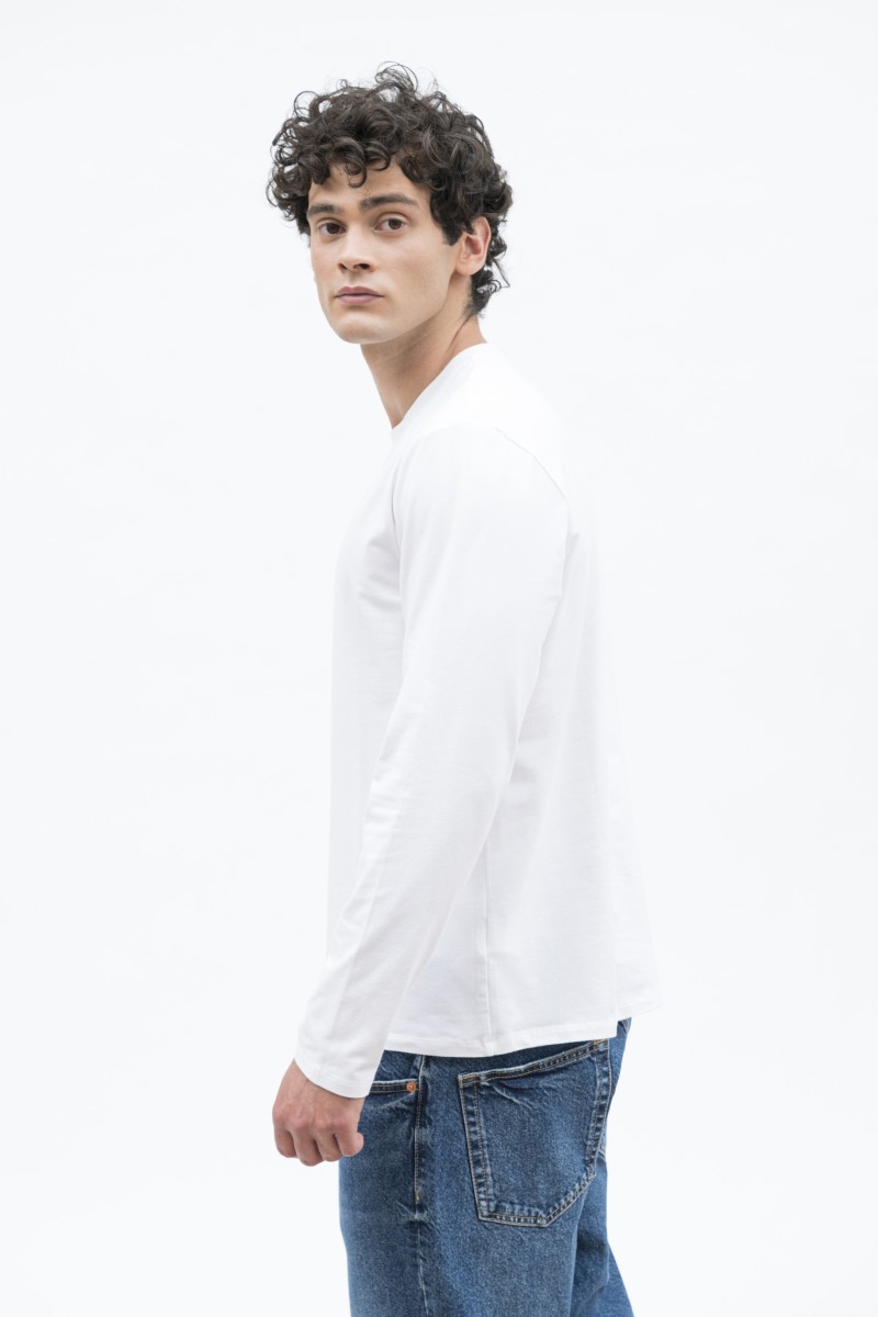 Majestic Filatures | T-Shirt in cotone elasticizzato a maniche lunghe