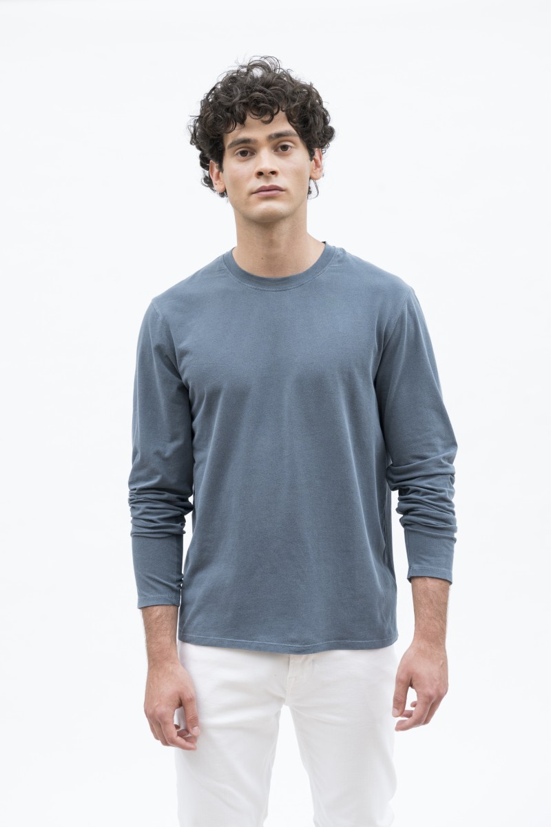 Majestic Filatures | T-Shirt in cotone elasticizzato a maniche lunghe