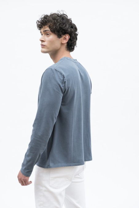 Majestic Filatures | T-Shirt in cotone elasticizzato a maniche lunghe