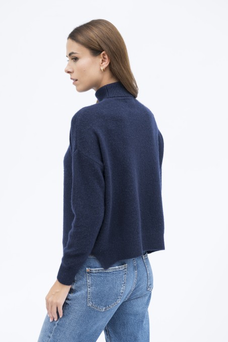 Majestic Filatures | Pullover collo alto in lana e cashmere