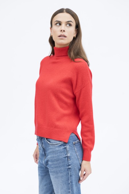 Majestic Filatures | Pullover collo alto in lana e cashmere