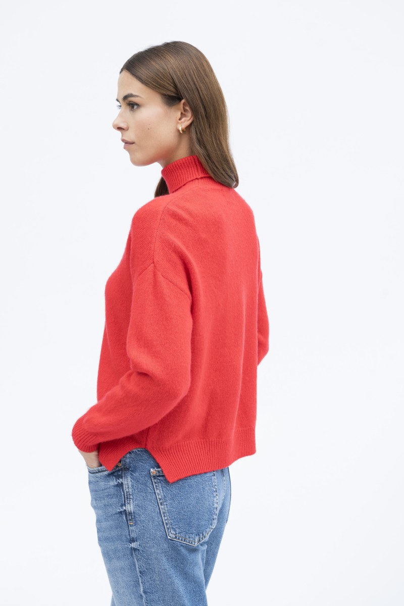 Majestic Filatures | Pullover collo alto in lana e cashmere