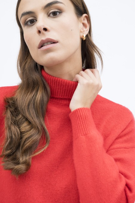 Majestic Filatures | Pullover collo alto in lana e cashmere
