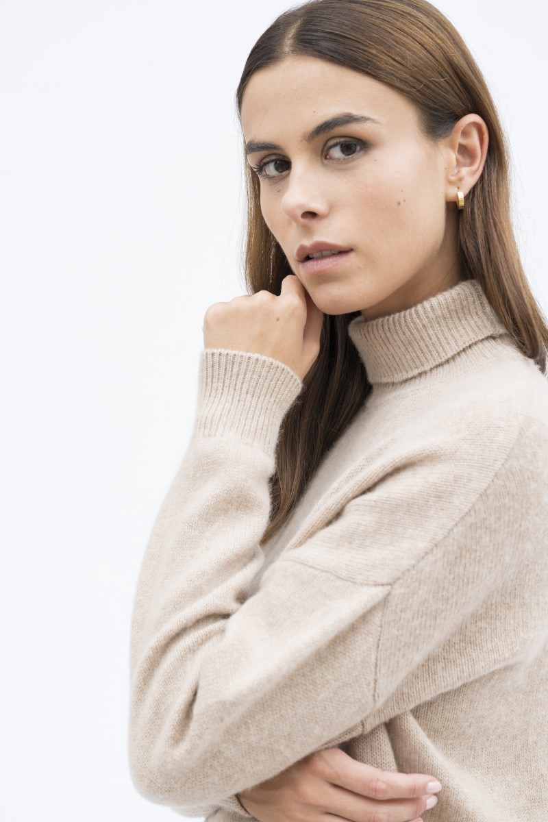 Majestic Filatures | Pullover collo alto in lana e cashmere