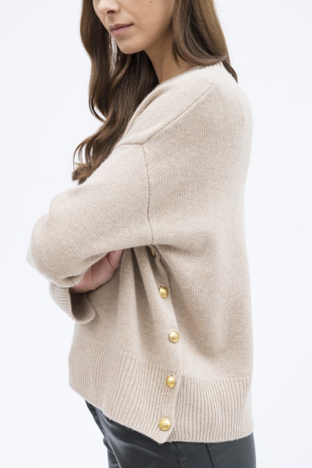 Majestic Filatures | Pullover girocollo in lana e cashmere