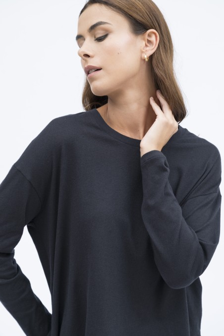 Majestic Filatures | T-shirt girocollo con spachetti cotone e cachemire