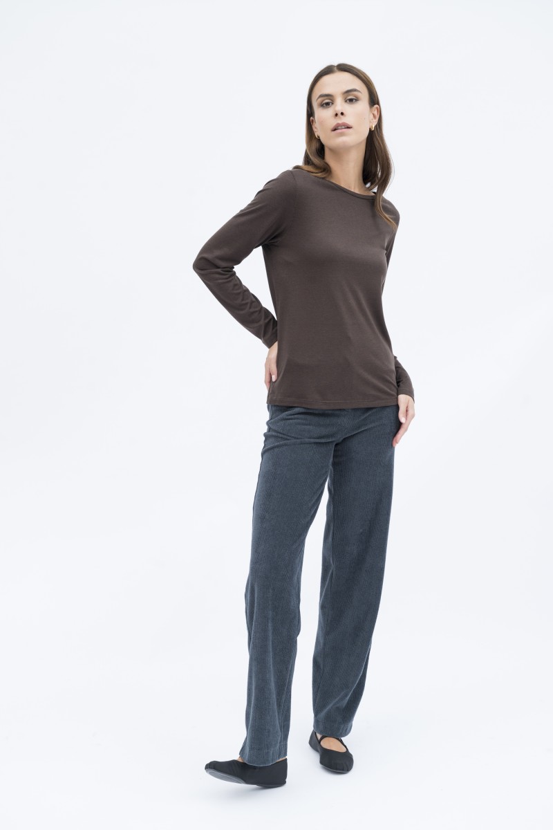 Majestic Filatures | Pantalone in velluto rigato