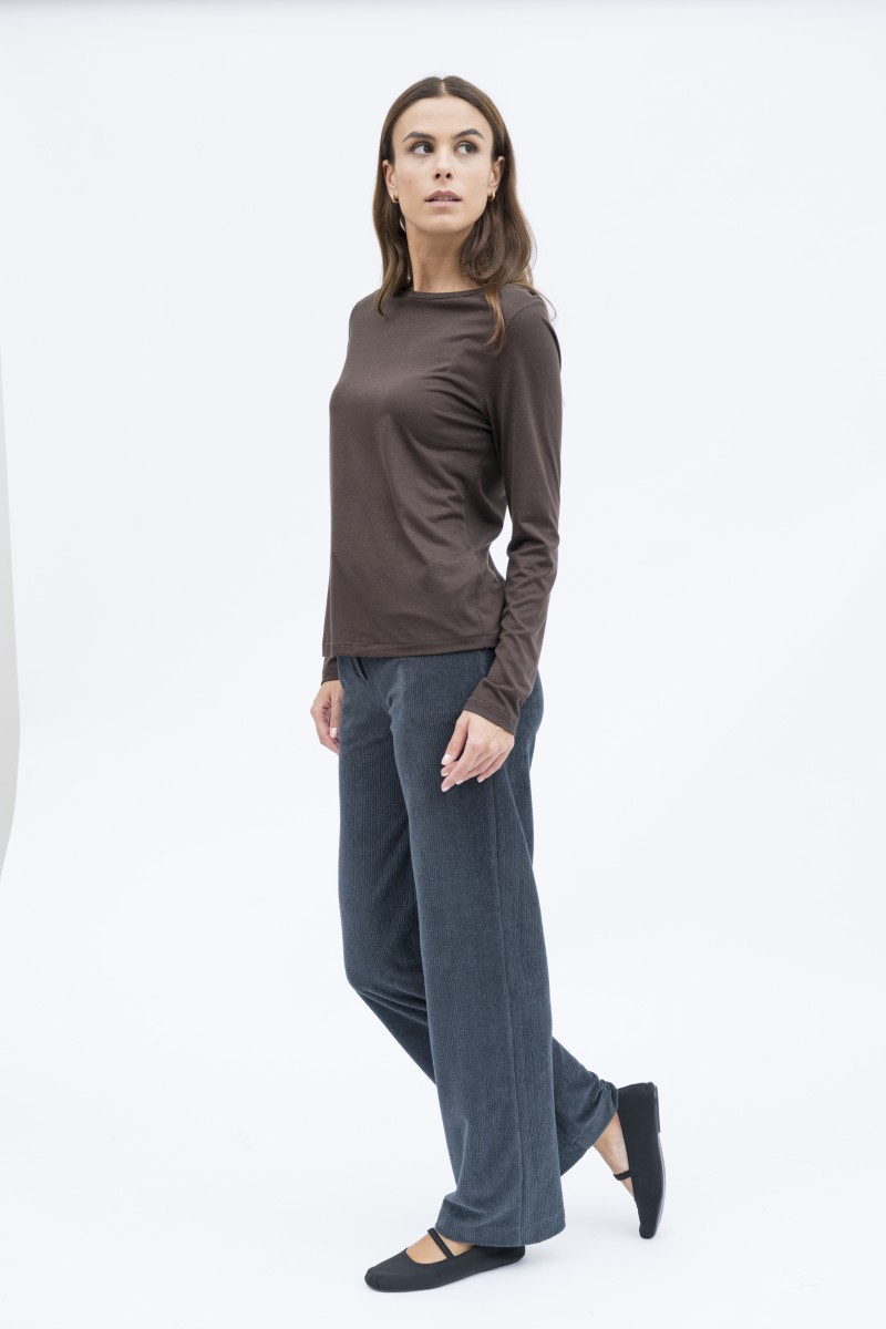 Majestic Filatures | Pantalone in velluto rigato