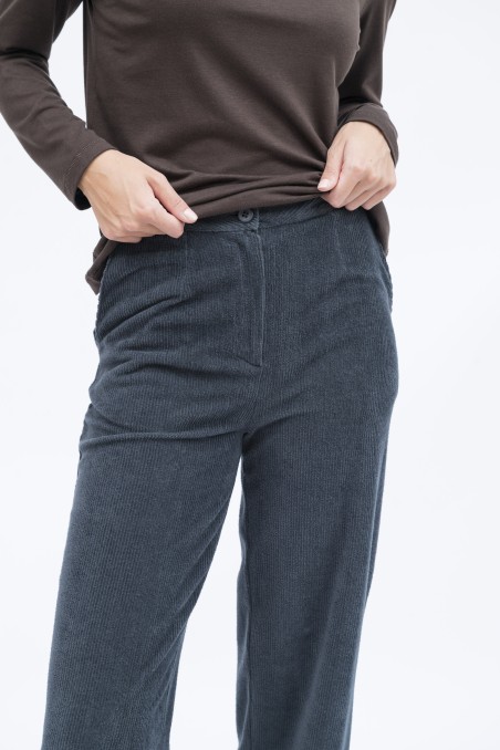 Majestic Filatures | Pantalone in velluto rigato