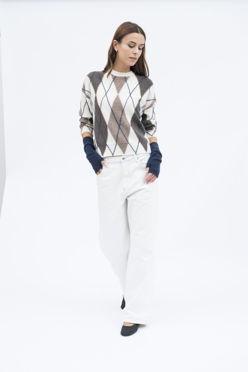 Majestic Filatures | Pullover girocollo in fantasia