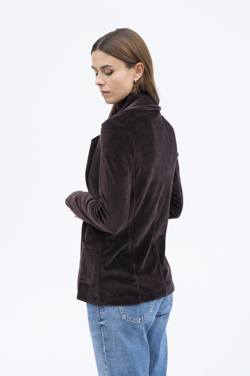 Majestic Filatures | Giacca con bottone singolo in velluto