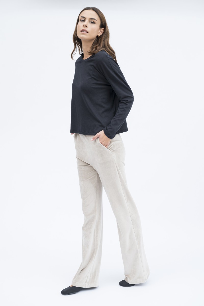 Majestic Filatures | Pantalone in velluto liscio