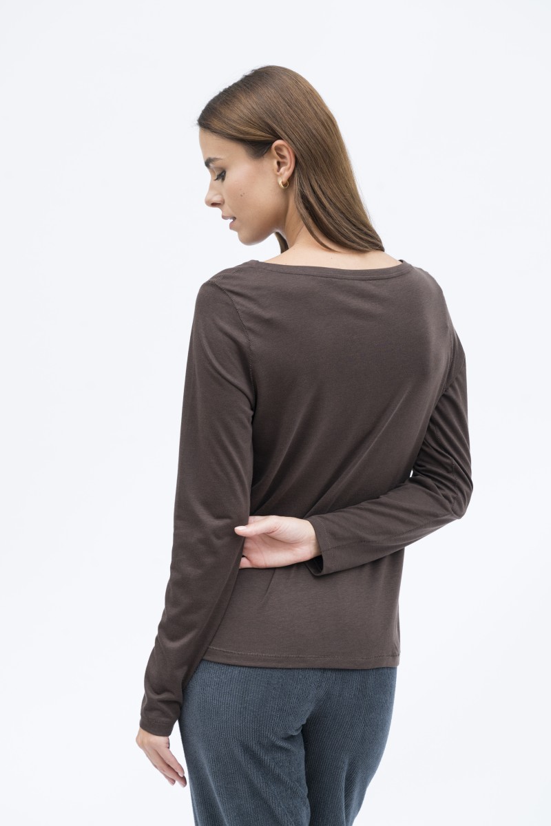 Majestic Filatures | T-shirt girocollo manica lunga lyocell