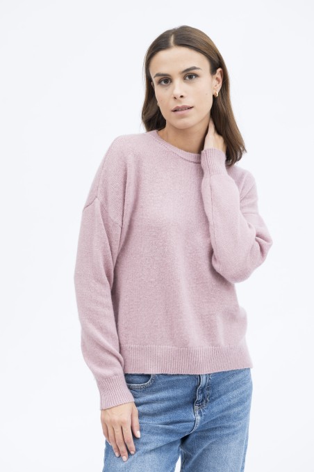 Majestic Filatures | Pullover girocollo in lana e cashmere