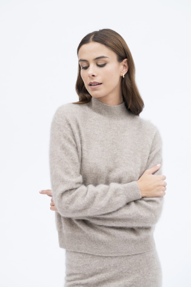 Majestic Filatures | Pullover girocollo e maniche lunghe