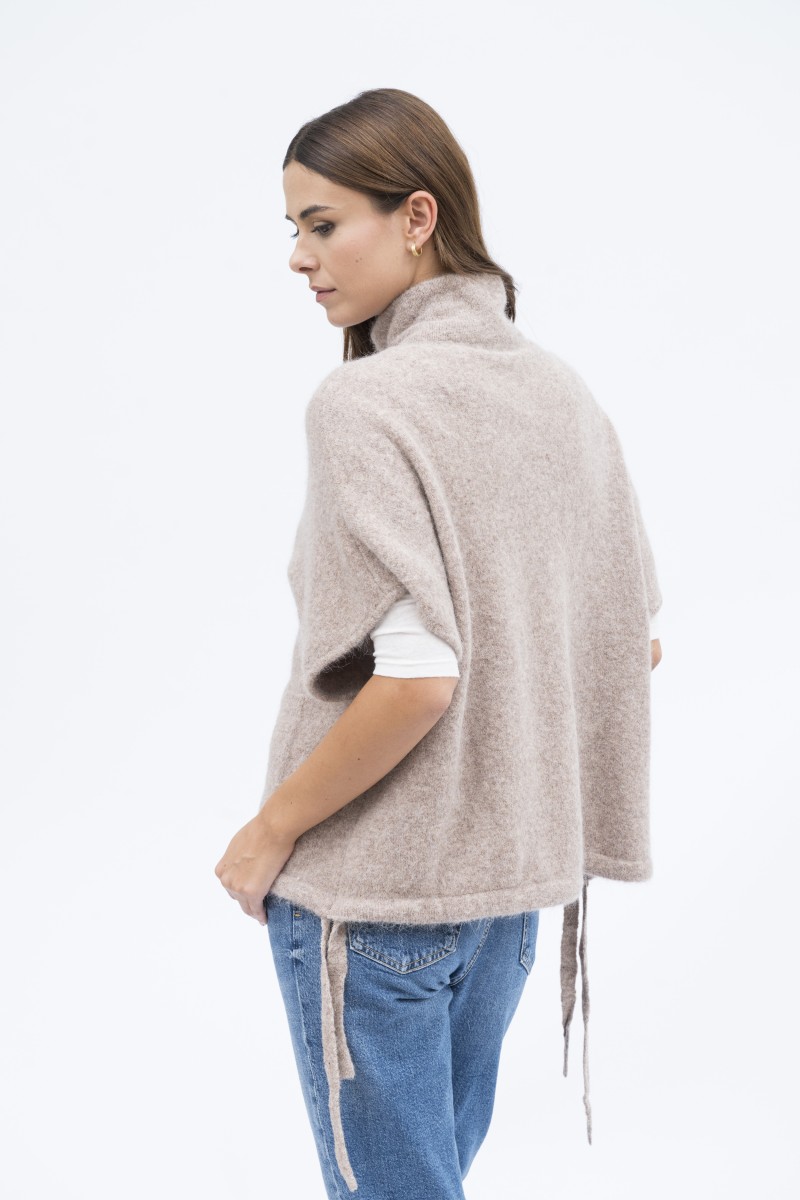 Majestic Filatures | Cappa over con zip in alpaca