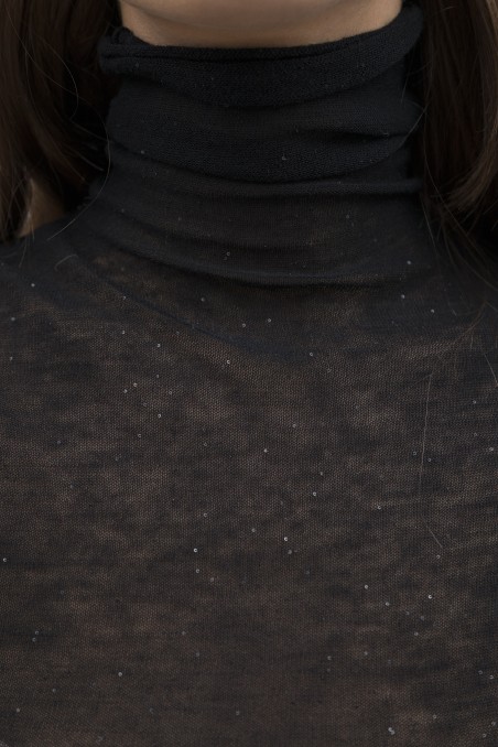 Majestic Filatures | T-shirt in maglia con micro pailletes